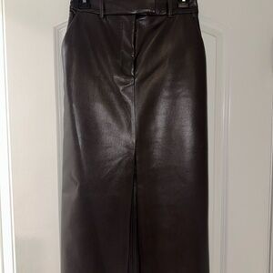 Aritzia Brown Maxi Pencil Skirt for Work